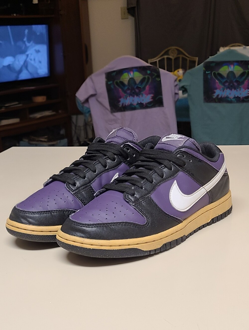 Nike Dunk Low Next Nature Dark Raisin casual skateboard sneakers size 8